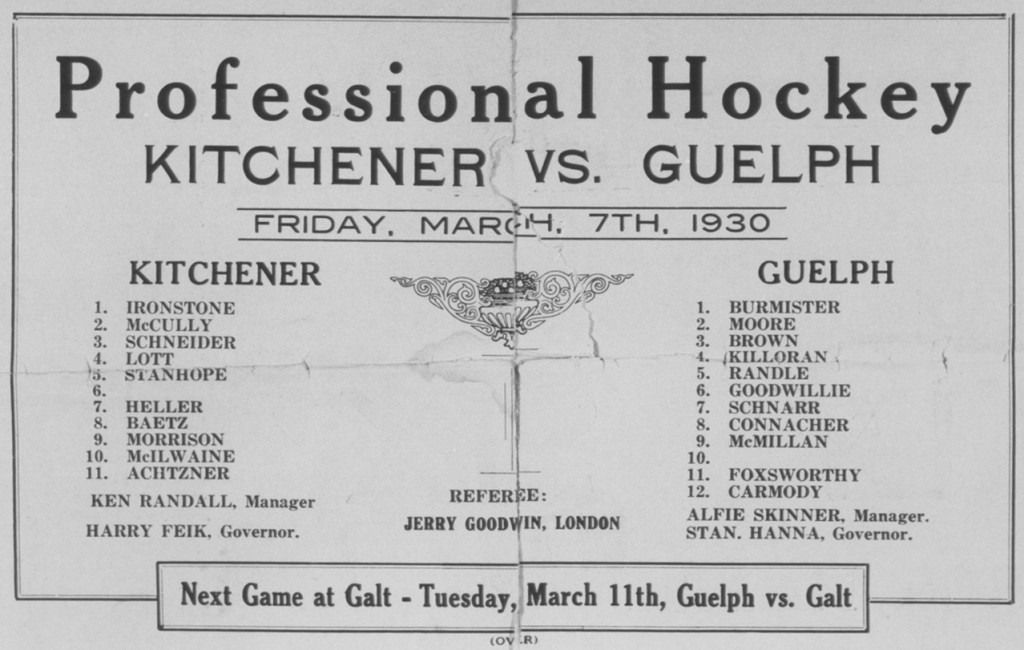 kitchener-vs-guelph-march7-1930
